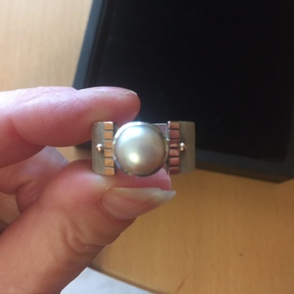 Stunning Silpada Cultured Pearl Ring - Picture 3 of 7